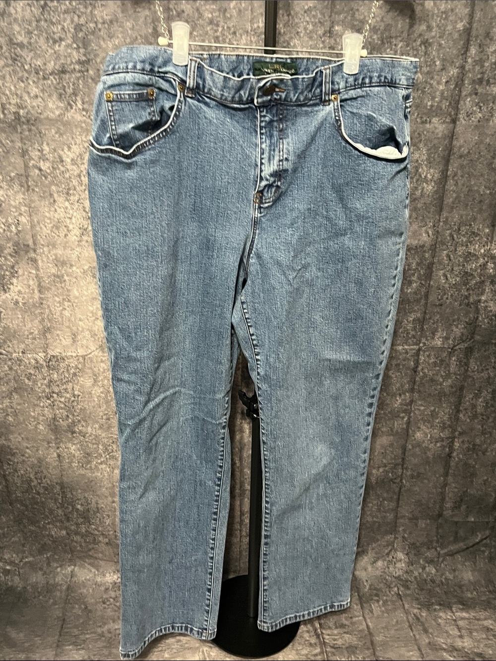 Lauren Ralph Lauren Women’s Straight-Leg Jeans in Light Blue Wash